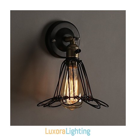 Designer Touch Decorative American Country Loft Restoring Ancient Ways Wall Lamp Wrought Iron Wall Lamp Light