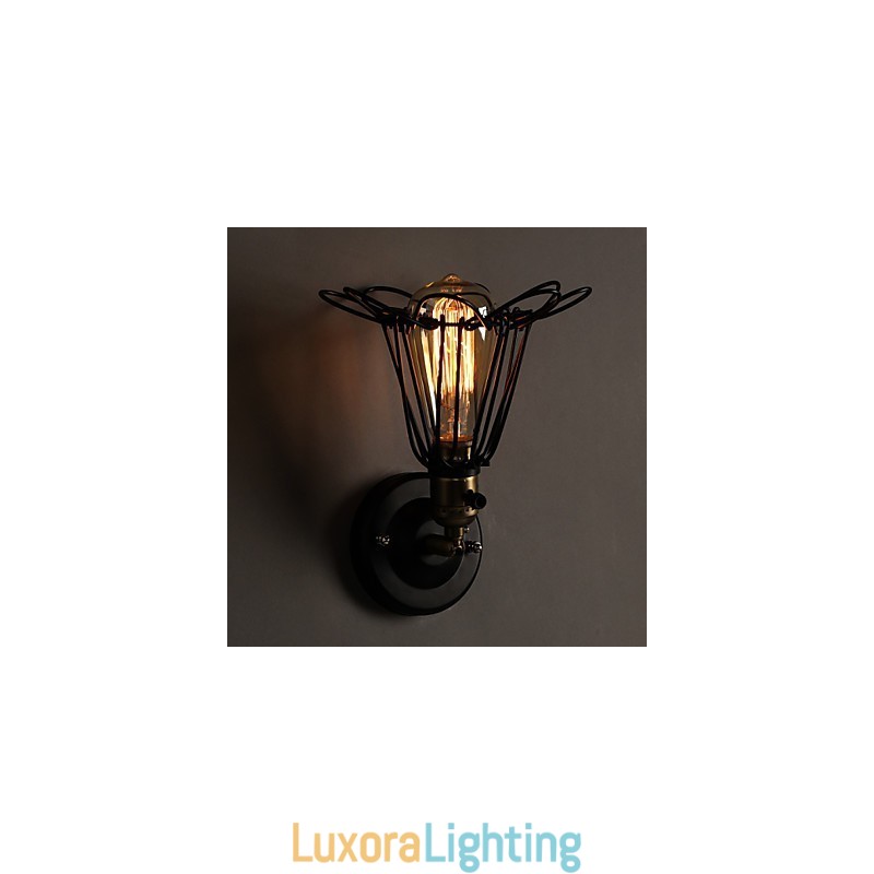 Designer Touch Decorative American Country Loft Restoring Ancient Ways Wall Lamp Wrought Iron Wall Lamp Light