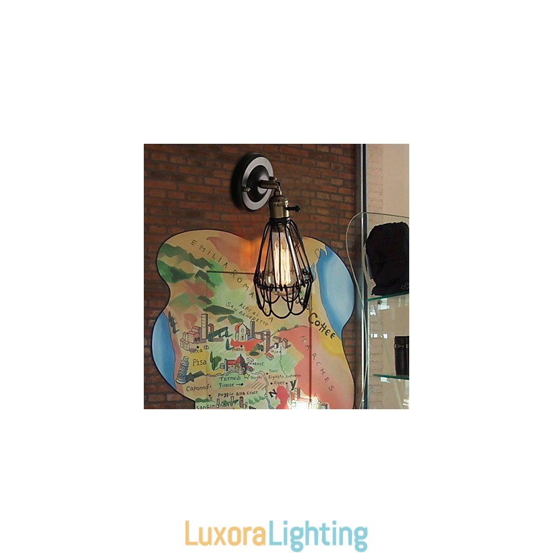 Designer Touch Decorative American Country Loft Restoring Ancient Ways Wall Lamp Wrought Iron Wall Lamp Light