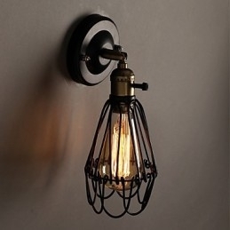 Designer Touch Decorative American Country Loft Restoring Ancient Ways Wall Lamp Wrought Iron Wall Lamp Light