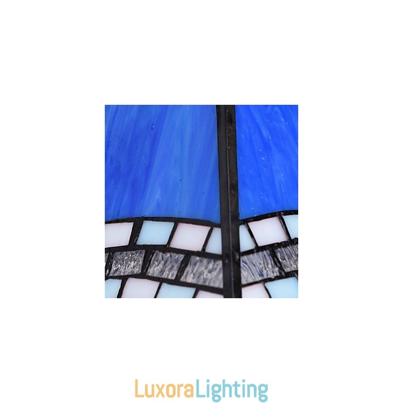 Designer Touch Decorative European Mediterranean Contracted Rural Creative Wrought Iron Wall Lamp Glass Lights