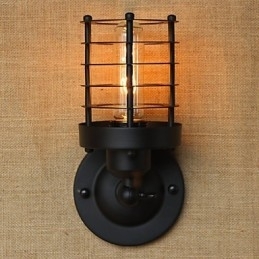 Designer Touch Decorative Retro Simple Elegant Black Bedside Aisle Stairs Balcony Wall Sconce