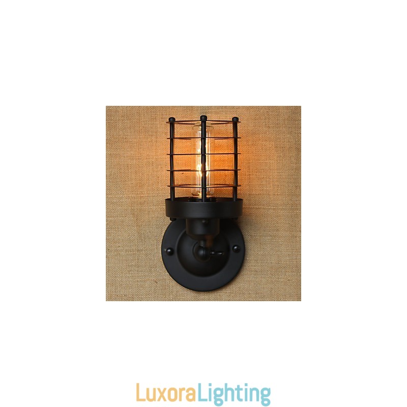 Designer Touch Decorative Retro Simple Elegant Black Bedside Aisle Stairs Balcony Wall Sconce