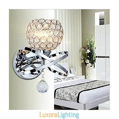 Designer Touch Decorative Single Head Crystal Wall Lamp
