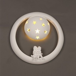 Designer Touch Decorative Sweet Pastoral Gypsum Fun Children Room Porch Wall Lamp Lights