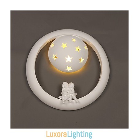Designer Touch Decorative Sweet Pastoral Gypsum Fun Children Room Porch Wall Lamp Lights