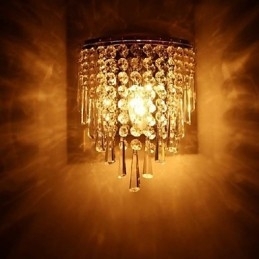 Designer Touch Decorative Modern Fashion Crystal Wall Lamps Bed lighting Crystal Wall Lamp