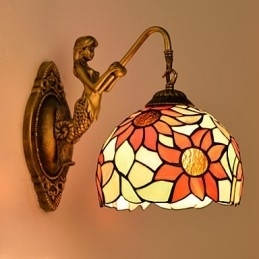 Designer Touch Decorative Christmas European Contracted Rural Creative Wrought Iron Wall Lamp Lights