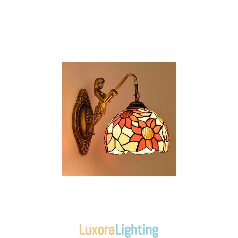 Designer Touch Decorative Christmas European Contracted Rural Creative Wrought Iron Wall Lamp Lights