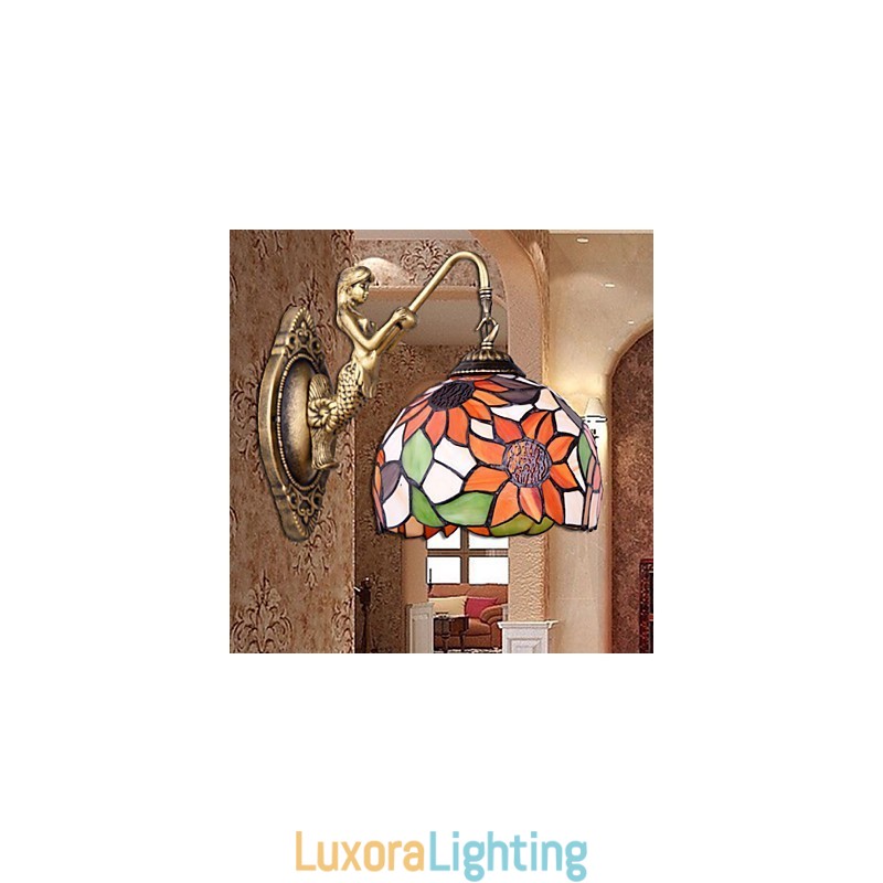 Designer Touch Decorative Christmas European Contracted Rural Creative Wrought Iron Wall Lamp Lights