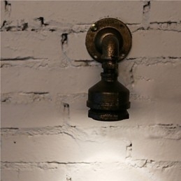 Designer Touch Decorative Loft Iron Water Pipe Lamp Wall Sconce Industrial Vintage Wall Light Fixtures For Home Indoor Lighting