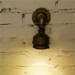 Designer Touch Decorative Loft Iron Water Pipe Lamp Wall Sconce Industrial Vintage Wall Light Fixtures For Home Indoor Lighting