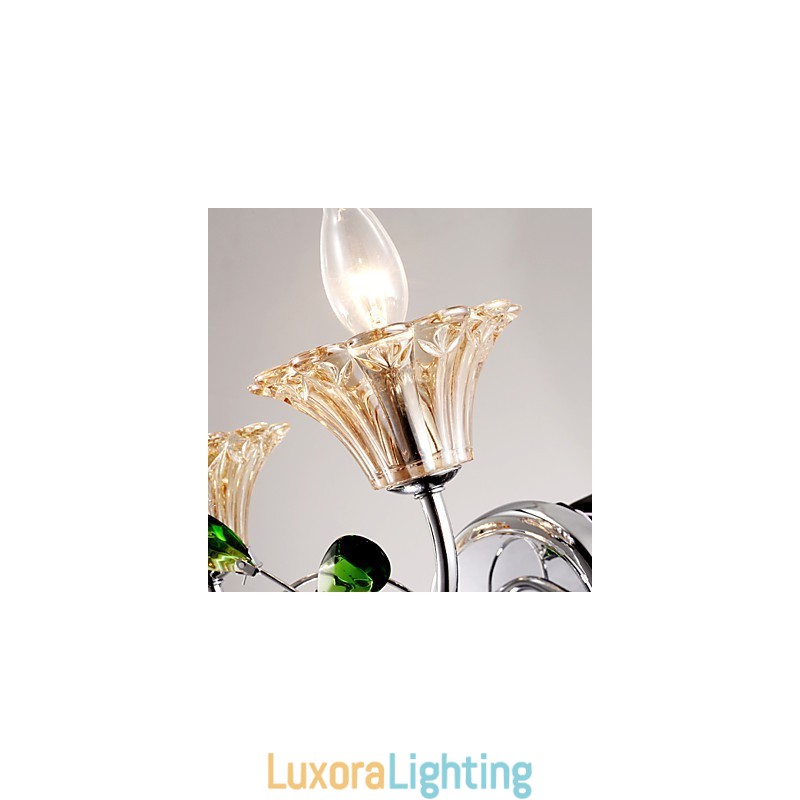 Designer Touch Decorative Wall Sconces Bathroom Lighting Candle Wall Lights Crystal Modern Contemporary Metal