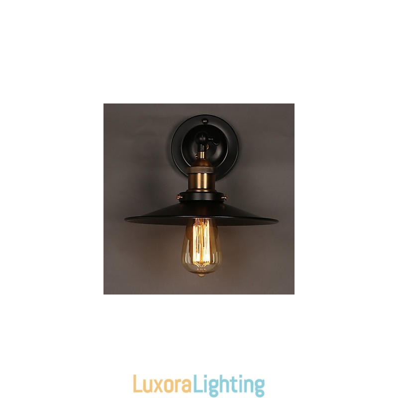 Designer Touch Decorative Creative Nordic Light Single Head Black Umbrella Wall Lamp Restoring Ancient Ways Light