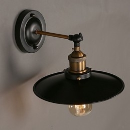 Designer Touch Decorative Creative Nordic Light Single Head Black Umbrella Wall Lamp Restoring Ancient Ways Light