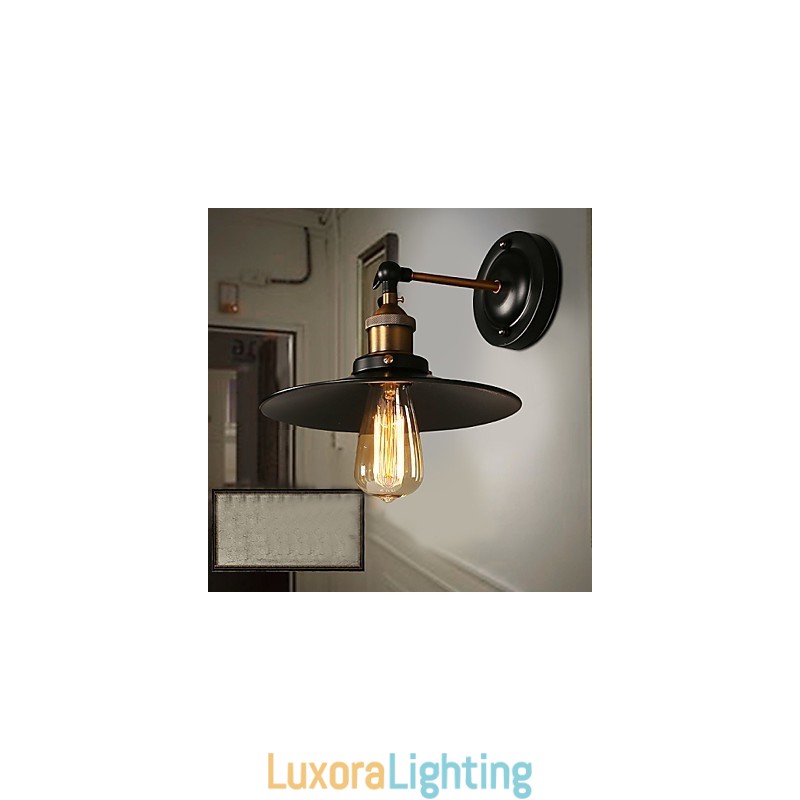 Designer Touch Decorative Creative Nordic Light Single Head Black Umbrella Wall Lamp Restoring Ancient Ways Light