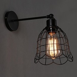 Designer Touch Decorative Single Head Industrial Wind Wall Lamp Contracted Europe Type Wall Lamp Wrought Iron Light