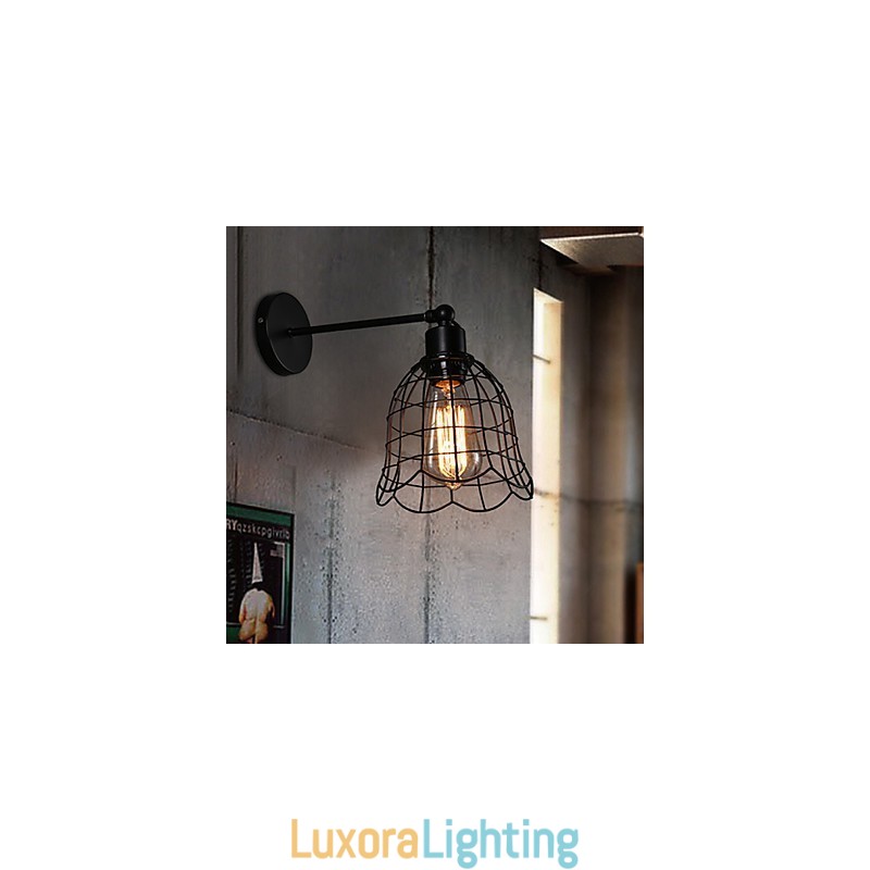 Designer Touch Decorative Single Head Industrial Wind Wall Lamp Contracted Europe Type Wall Lamp Wrought Iron Light