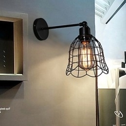 Designer Touch Decorative Single Head Industrial Wind Wall Lamp Contracted Europe Type Wall Lamp Wrought Iron Light