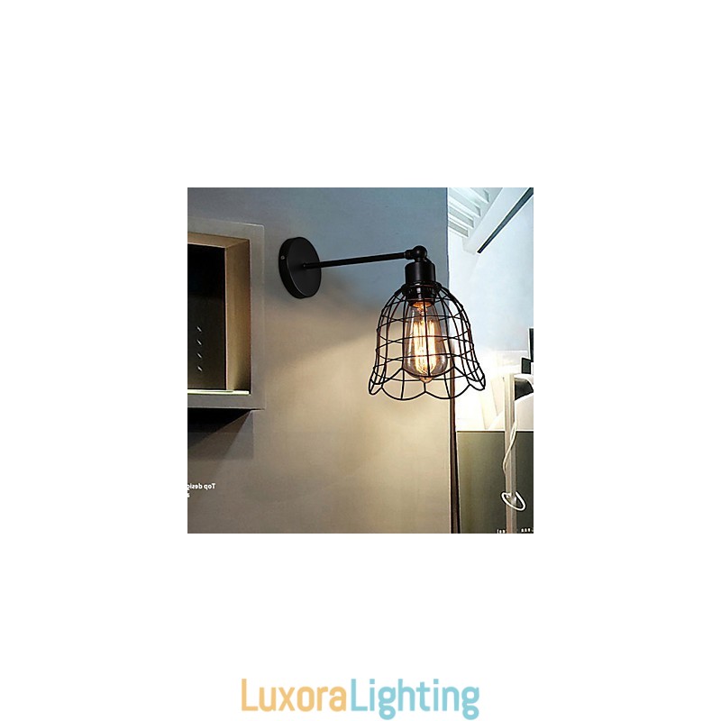 Designer Touch Decorative Single Head Industrial Wind Wall Lamp Contracted Europe Type Wall Lamp Wrought Iron Light