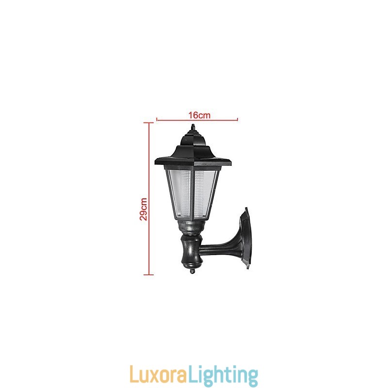 Designer Touch Decorative Solar Powered Outdoor Garden Path Yard Security Wall Light Landscape Lamp