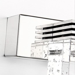 Designer Touch Decorative Modern Wall Light with Glass Bubble Cubic Shade Mirror Front Style