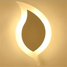 Designer Touch Decorative Creative Simple Fashion ModernAcrylic Contracted Wall Lamp Alloy Small Leaves Light