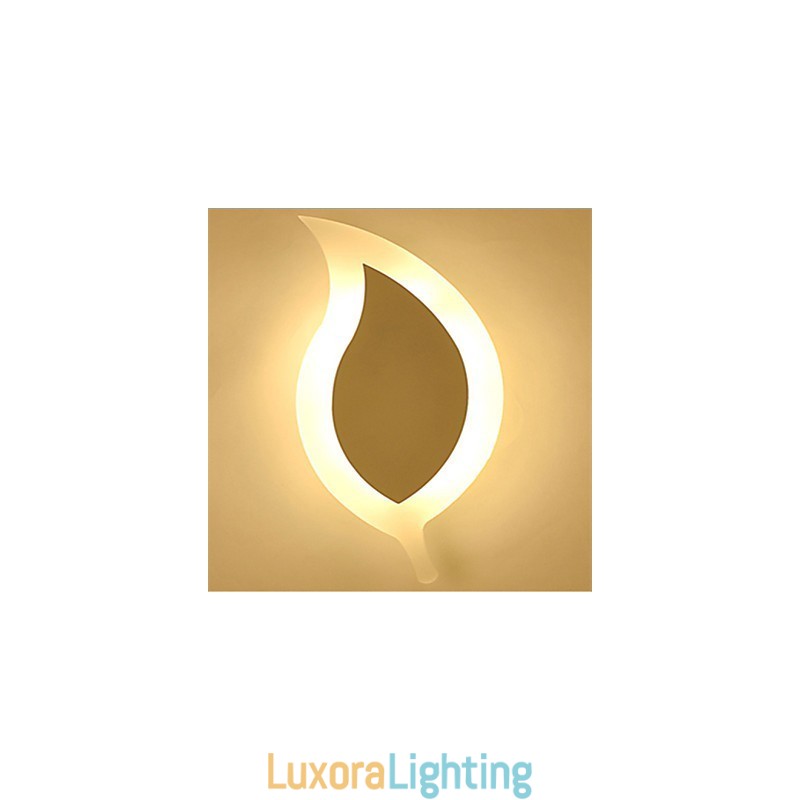 Designer Touch Decorative Creative Simple Fashion ModernAcrylic Contracted Wall Lamp Alloy Small Leaves Light