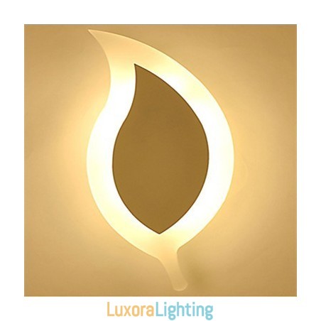 Designer Touch Decorative Creative Simple Fashion ModernAcrylic Contracted Wall Lamp Alloy Small Leaves Light
