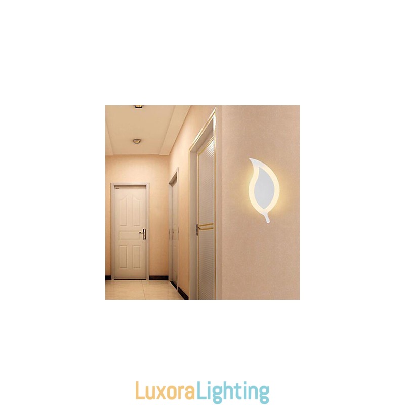 Designer Touch Decorative Creative Simple Fashion ModernAcrylic Contracted Wall Lamp Alloy Small Leaves Light