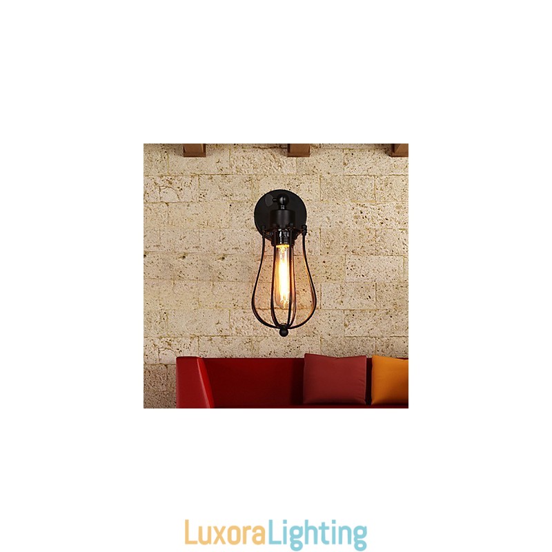 Designer Touch Decorative Creative Personality Wrought Iron Retro Grapefruit Wall Lamp