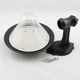 Designer Touch Decorative Outdoor Solar Power White Villa Wall Mount Garden Courtyard Door Path Light Lamp