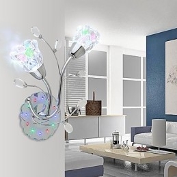 Designer Touch Decorative Creative Flowers Contemporary And Contracted Creative Crystal Wall Lamp Lights