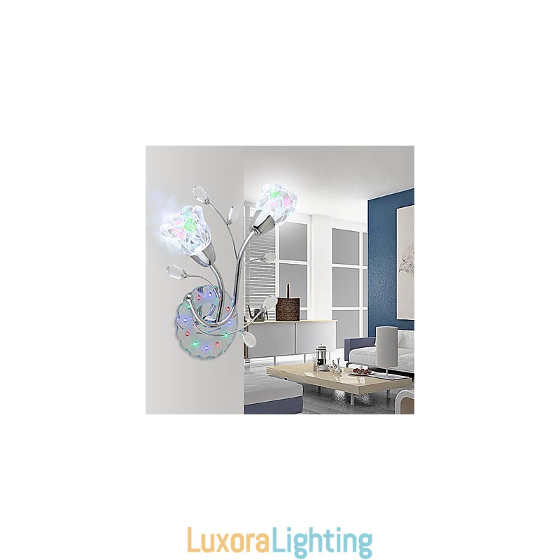 Designer Touch Decorative Creative Flowers Contemporary And Contracted Creative Crystal Wall Lamp Lights