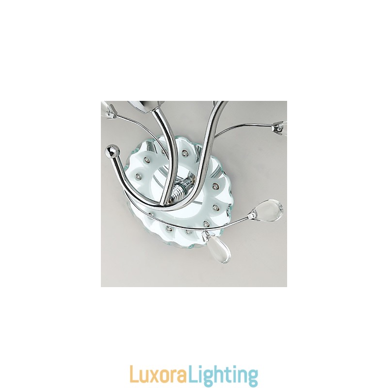 Designer Touch Decorative Creative Flowers Contemporary And Contracted Creative Crystal Wall Lamp Lights