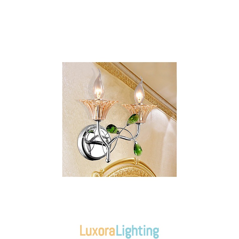 Designer Touch Decorative European Style Creative Contemporary And Contracted Crystal Wall Lamp Lights