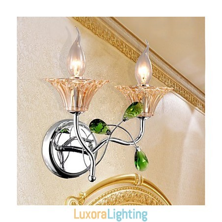 Designer Touch Decorative European Style Creative Contemporary And Contracted Crystal Wall Lamp Lights