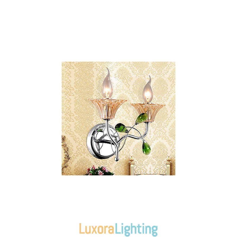 Designer Touch Decorative European Style Creative Contemporary And Contracted Crystal Wall Lamp Lights
