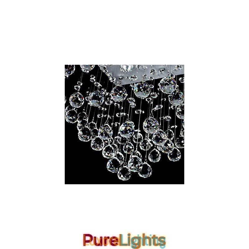 Designer Touch Decorative Modern Contemporary Crystal Electroplated Flush Mount