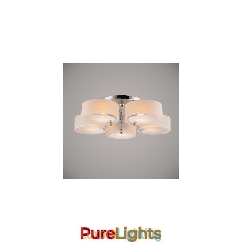 Designer Touch Decorative Flush Mount Modern Contemporary 5 Lights Ceiling Light Metal