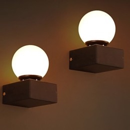 Designer Touch Decorative Ball Loft Creative Wall Lamp Wrought Iron Wall Lamp Restoring Ancient Ways Lights