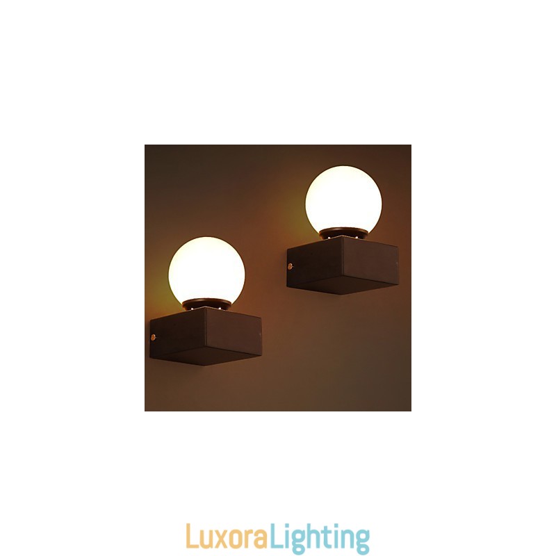 Designer Touch Decorative Ball Loft Creative Wall Lamp Wrought Iron Wall Lamp Restoring Ancient Ways Lights