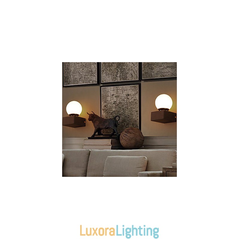 Designer Touch Decorative Ball Loft Creative Wall Lamp Wrought Iron Wall Lamp Restoring Ancient Ways Lights