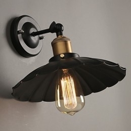 Designer Touch Decorative Ccreative Staircase Restoring Ancient Ways Single Head Black Dress Wrought Iron Wall Lamp