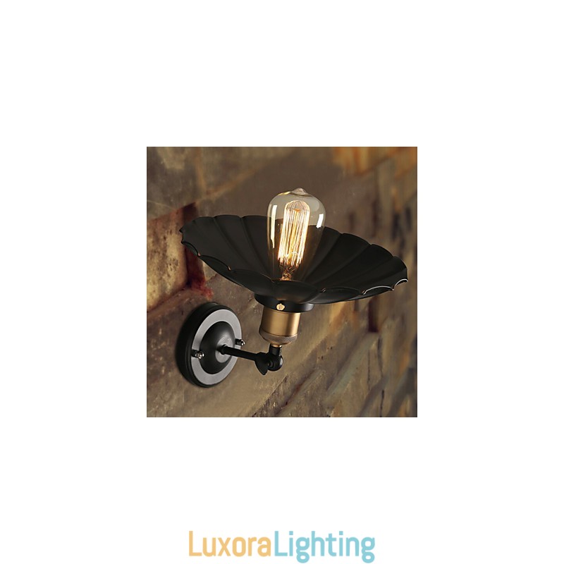 Designer Touch Decorative Ccreative Staircase Restoring Ancient Ways Single Head Black Dress Wrought Iron Wall Lamp