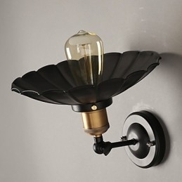 Designer Touch Decorative Ccreative Staircase Restoring Ancient Ways Single Head Black Dress Wrought Iron Wall Lamp