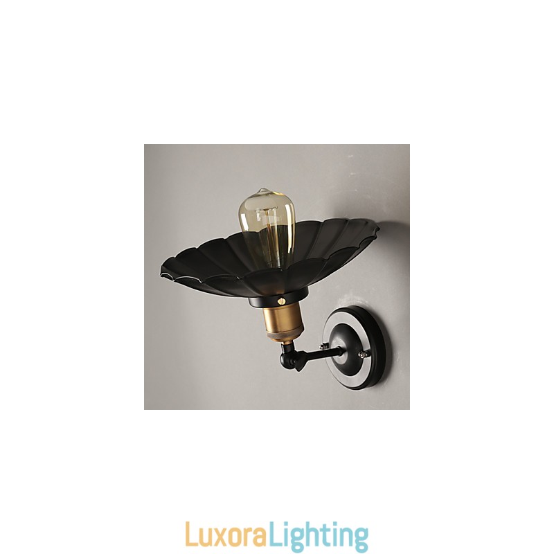 Designer Touch Decorative Ccreative Staircase Restoring Ancient Ways Single Head Black Dress Wrought Iron Wall Lamp