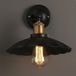 Designer Touch Decorative Ccreative Staircase Restoring Ancient Ways Single Head Black Dress Wrought Iron Wall Lamp