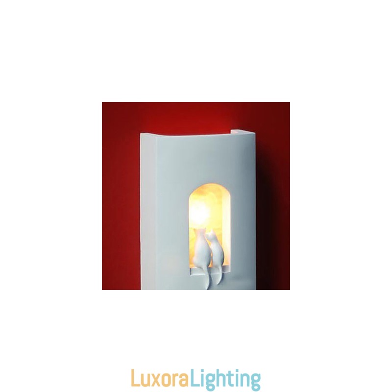 Designer Touch Decorative Fashion Warm Children Room Hanging Light Creative Kitty Plaster Wall Lamp Lights