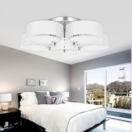 Designer Touch Decorative Flush Mount Modern Contemporary 5 Lights Ceiling Light Metal
